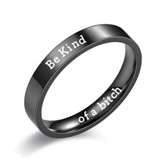 BeKind Titanium Steel Couple Ring - European & American Design