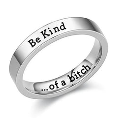 BeKind Titanium Steel Couple Ring - European & American Design