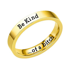 BeKind Titanium Steel Couple Ring - European & American Design