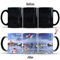 Merry Christmas Color Changing Ceramic Mug